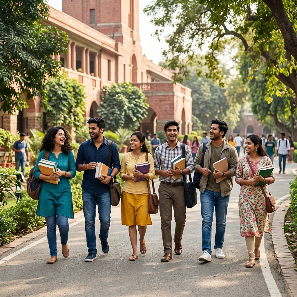 Students in campus